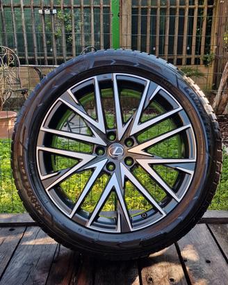 SET CERCHI IN LEGA GOMMATI ORIGINALI LEXUS 20"