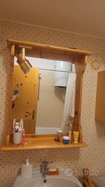 specchiera bagno con mobiletto