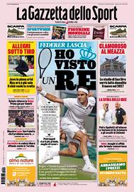 Gazzetta dello Sport Addio al tennis Roger Federer