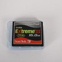 Scheda compact flash SanDisk 16 GB ETREME III, com