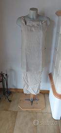 completo top e pantaloni lino