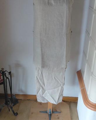 completo top e pantaloni lino