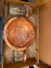 Set barattoli e ciotola in rame Ruffoni