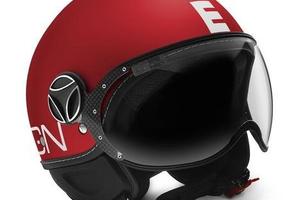 Casco momo classic fgtr red matt white