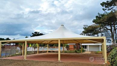 Gazebo Tensostruttura MT 15 X 15 Nuovo Certificato