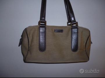Gucci Vintage – Canvas & Pelle Marrone