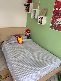 Struttura letto una piazza e mezza +materasso