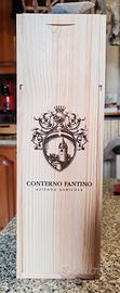 scatola di legno da vino, vuota