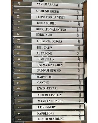 Lotto 20 DVD Le grandi biografie della storia