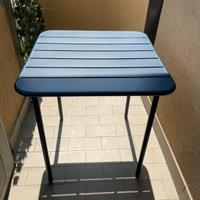 Tavolo quadrato 70x70 metallo blu