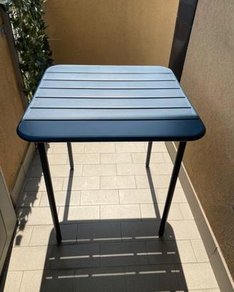 Tavolo quadrato 70x70 metallo blu