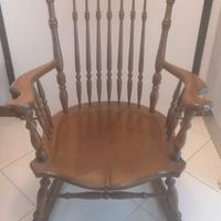 Sedia a dondolo vintage