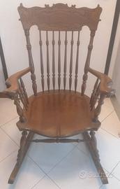 Sedia a dondolo vintage