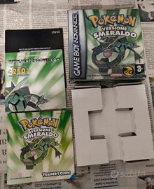 Pokémon versione smeraldo scatola e manuali 