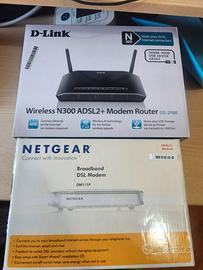 D-Link DSL-2750B + Netgear DM111P ADSL
