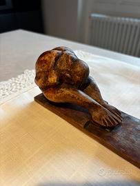 Porta incenso scultura "Yogiman" intagliato a mano