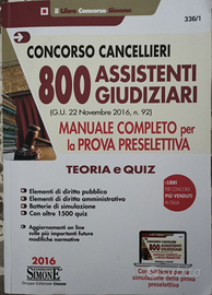 Concorso cancellieri - 800 assistenti giudiziari