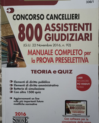 Concorso cancellieri - 800 assistenti giudiziari