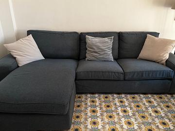 Divano IKEA KIVIK con chaise-longue- Tallmyra Blu