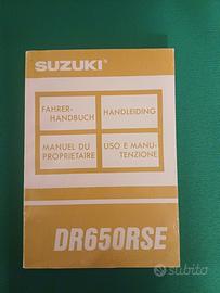 Suzuki DR650RSE manuale uso e manutenzione