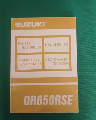 Suzuki DR650RSE manuale uso e manutenzione