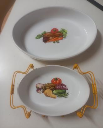 Pirofile smaltate e portapirofile vintage
