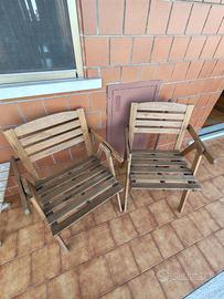 tavolo +n. 2 sedie in legno 