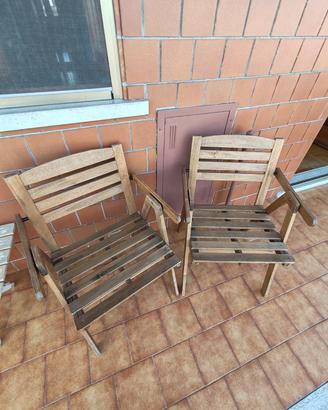 tavolo +n. 2 sedie in legno 