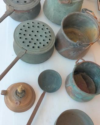 vecchie pentole Antiche Vintage 