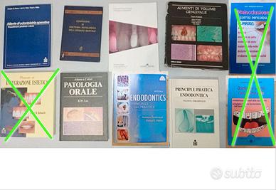 Libri vari di Odontoiatria e altri universitari