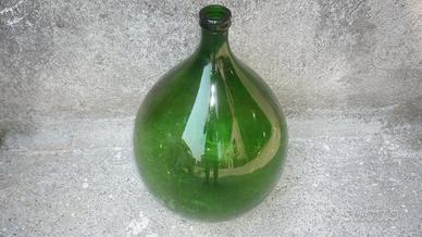 Damigiana verde decorativa per hobbysti