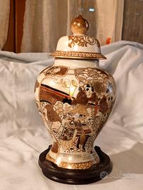 Vaso Satsuma-dipinto a mano