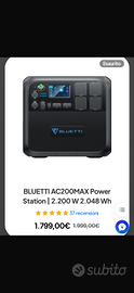 Power station Bluetti Ac200Max + 2 Pannelli PV200