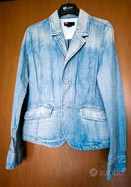 Giacca donna jeans denim Diesel tg L stone washed