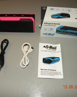 Altoparlante Bluetooth con power bank da 4000 mAh
