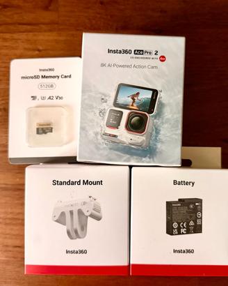 Insta360 Ace Pro 2 White + microSD 512 GB sigillat
