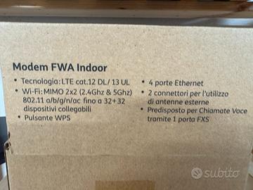 Modem Wi-FI FWA 4G LTE ZTE portatile