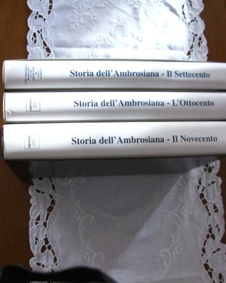 3 volumi Edizioni Cariplo Storia dell'Ambrosiana