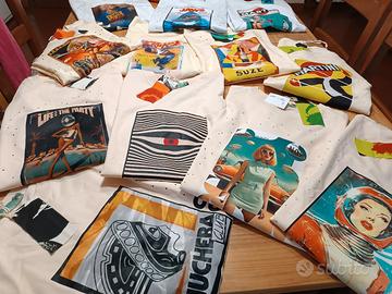 STOCK DI 30 PEZZI, T-SHIRT E FELPE 