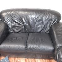 divano pelle nera
