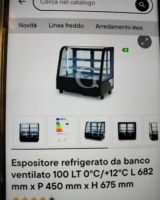 vetrina refrigerata da banco