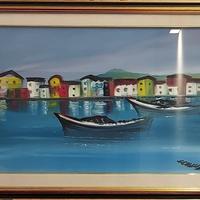 3 quadri a olio firmati Gallus