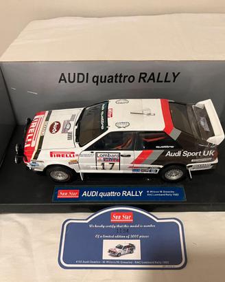 Modellino Auto Audi 4 Rally - Scala 1:18 Sun Star