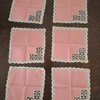 6 tovagliolini da cokteil nuovi 