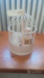 gabbia con candela profumata