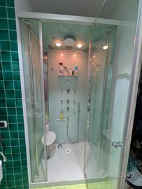 cabina doccia con bagno turco e cromoterapia 