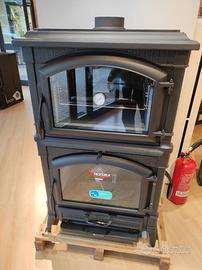 STUFA A LEGNA IN GHISA ISOTTA EVO FORNO FUORITUTTO