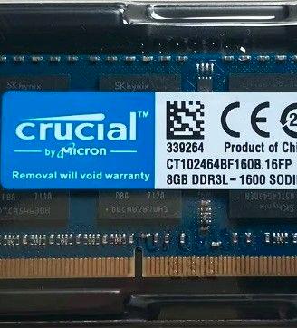 Crucial 8GB DDR3L - 1600 SODIMM 1.35 V. CL11