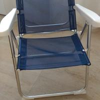 Sedia mare  reclinabile / sdraia/lettino alluminio