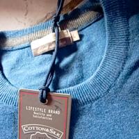 Maglioncino azzurro a girocollo nuovo